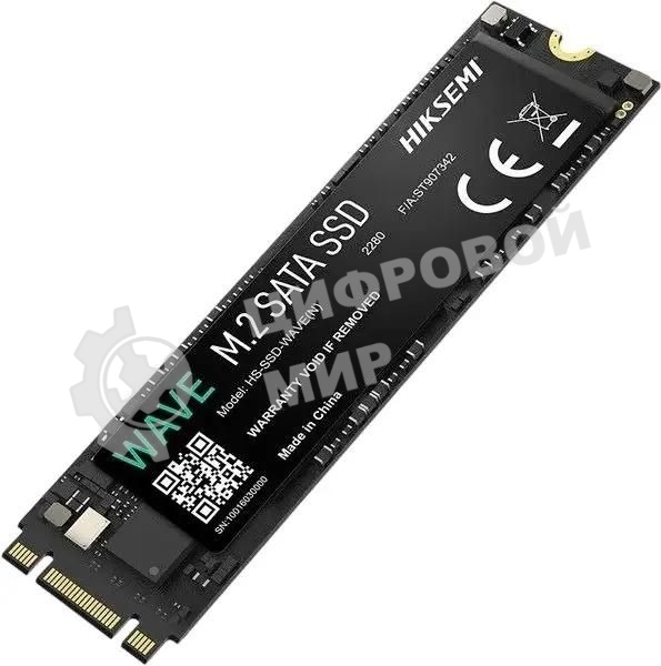 Накопитель SSD M.2 HIKSEMI 512Gb HS-SSD-WAVE(N) 512G (SATA3, up to 560/500MBs, 3D NAND, 140TbW)