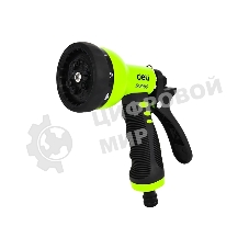 Пистолет-распылитель поливочный Deli DL8760 9 режимов распыления, диаметр шланга 3/4