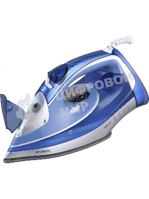 Утюг Hyundai H-SI01670 синий/золотистый, 2800 Вт, 35 г/мин, 220 г/мин, 400 мл