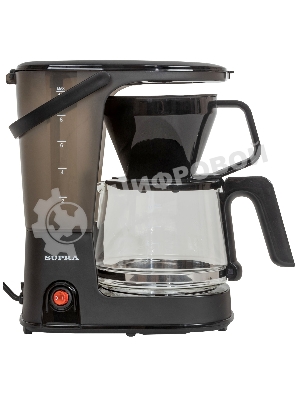 Кофеварка капельная SUPRA CMS-1240 черный, исп. кофе - молотый, 1.25 л, 750 Вт.