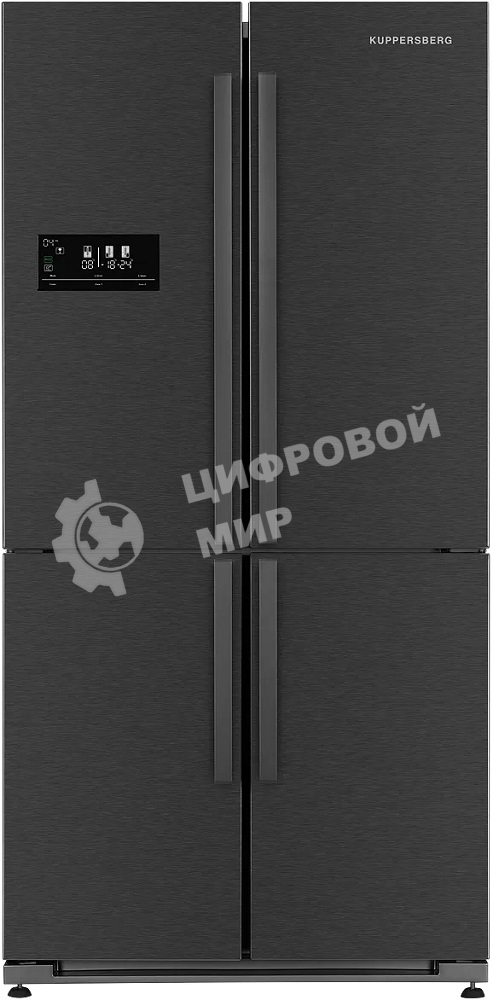 Холодильник Kuppersberg NMFV 18591 DX темный металл трехкамерный 390/170л морозилка снизу, No Frost, Side by Side
