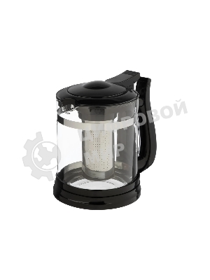 Чайник заварочный MALLONY Fabriano, объем 1,6 л, стеклянный, ручка/крышка/дно из полипропилена, черный (910130)