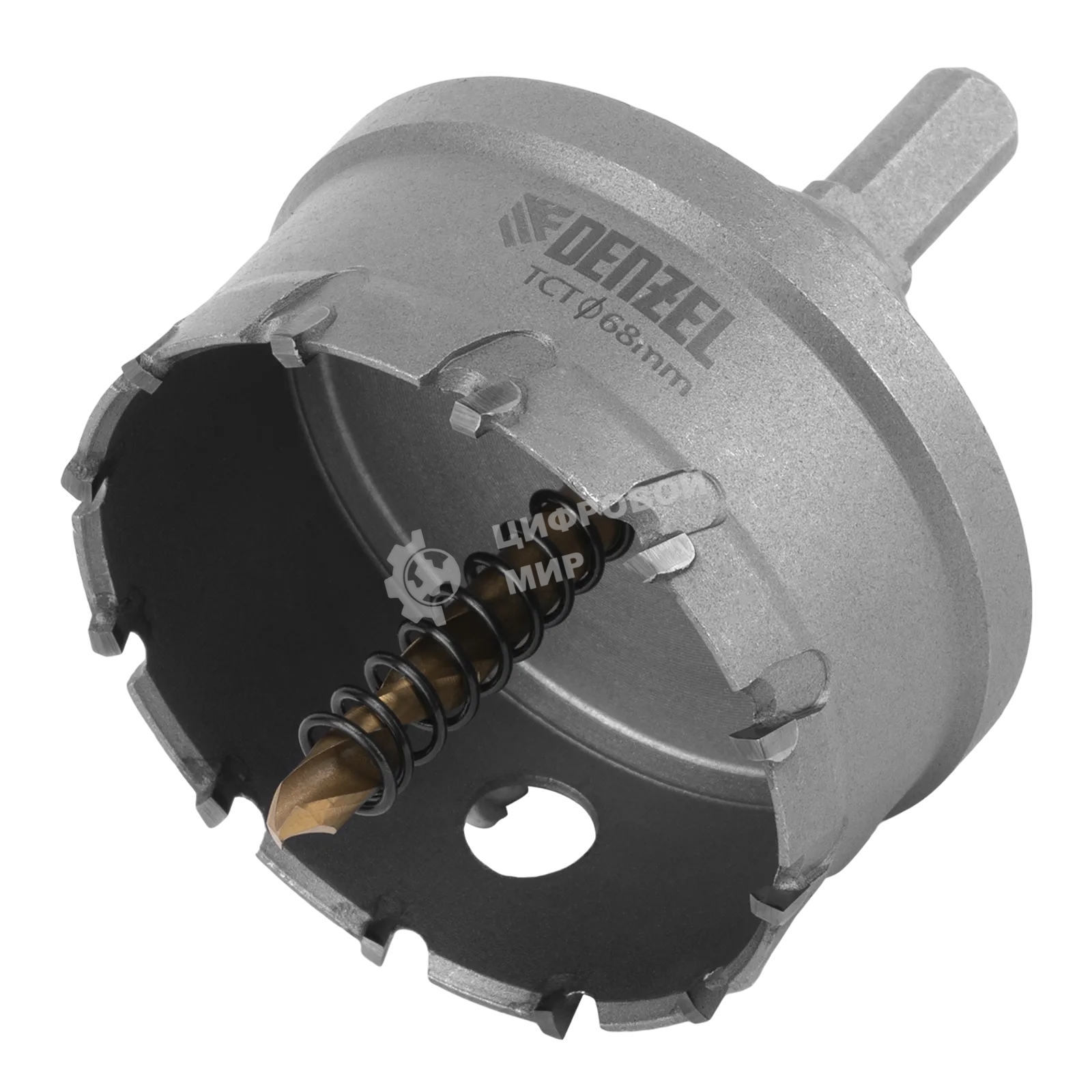 Коронка по металлу Denzel твердосплавная, 68 мм