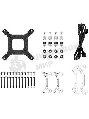 Система жидкостного охлаждения Deepcool LE360 PRO ARGb Soc-AM5/AM4/1200/1700/1851 черный 4-pin 19-33dB Al 300W 1817gr Ret (R-LE360PRO-BKAMMC-G-1)