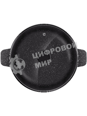 Кастрюля Maunfeld GALAXITE MF24GLX01CR 24 см, 4 л из литого алюминия со стеклянной крышкой