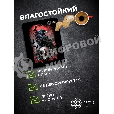 Коврик для мыши Cactus Raven 250x200x3мм (CS-MP-D14S)
