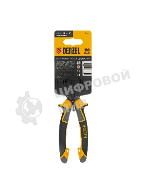 Бокорезы Denzel 180 мм, усиленные, трехкомпонентные рукоятки