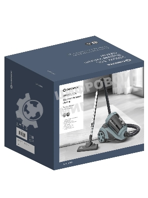 Пылесос Eurostek EVC-3010 синий, 400/2800 Вт, уборка сухая, пылесборник контейнер 3 л