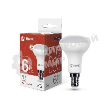 Лампа светодиодная IN HOME LED-R50-VC (4690612024264) 6 Вт 4000К нейтр. белый E14 525лм 230В