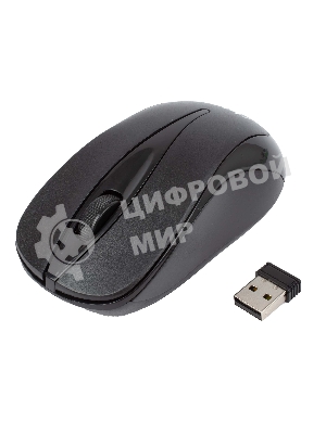 Мышь беспроводная HIPER HOMW-061 черный, 1000 dpi, радиоканал, USB, кнопки - 3