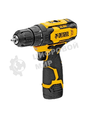 Дрель-шуруповерт Denzel CDQ-12, 12 В, 1,5 Ач, 30 Нм, щеточный