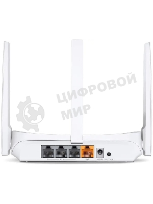 Роутер Mercusys MW306R 300 Mbps Multi-Mode Wireless N Router, 3 × Fixed External Antennas, 3× 10/100 LAN Port, 1× 10/100 WAN Port, 4 in 1- Access Point/Router/Range extender/WISP Mode, WPS/Reset Button, Parental Controls, Guest Network