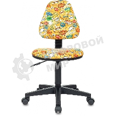 Кресло Бюрократ KD-4 оранжевый, ткань, 120 кг