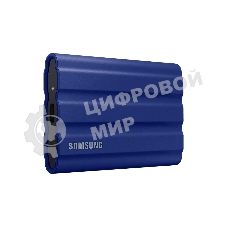 Внешний SSD Samsung T7 Shield, 1TB, USB 3.2 Gen 2 Type-C, R/W 1050/1000, синий