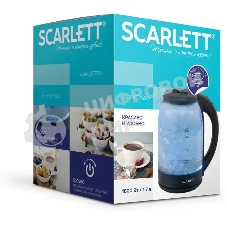 Чайник электрический Scarlett SC-EK27G90 черный Мощность, Вт: 1800; Объем, л: 1.7