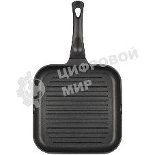 Сковорода-гриль Rondell Schwarz RDA-1683 квадратная 28 см, покрытие: Xylan Plus ручка несъемная (без крышки) черный