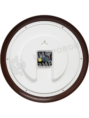 Часы настенные аналоговые Бюрократ WALLC-R85P D35см коричневый/белый