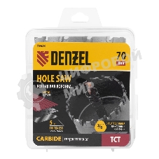 Коронка по металлу Denzel твердосплавная, 70 мм