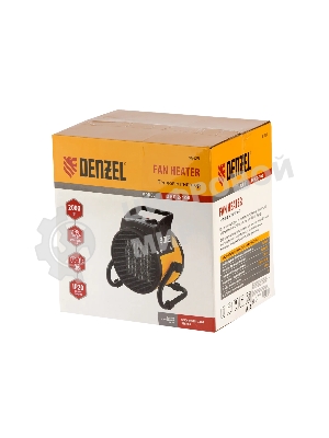 Тепловая пушка керамический нагреватель (тепловентилятор) Denzel DHC 2-100, 230В, 0,025/1/2 кВт