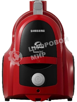 Пылесос Samsung VCC4520S3R/XEV красный, 350/1600 Вт, уборка сухая, пылесборник контейнер 1.3 л