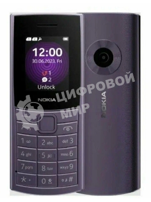 Мобильный телефон Nokia 110 4G TA-1543 DS EAC 48Mb фиолетовый