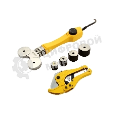 Аппарат для сварки пластиковых труб Denzel DWP-750 750Вт 260-300 град компл. насадок 20-40мм