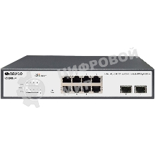 Коммутатор Origo OS2410P/120W OS2410P/120W/A1A 8x1 Гбит/с 2SFP 8PoE 120W настраиваемый