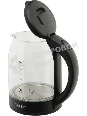 Чайник электрический Scarlett SC-EK27G90 черный Мощность, Вт: 1800; Объем, л: 1.7