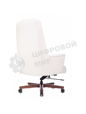 Кресло Бюрократ DUKE белый, кожа