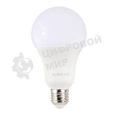Лампа светодиодная EUROLUX LL-E-A80-25W-230-6K-E27 груша