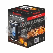 Чайник электрический Sakura SA-2735BK черный, 2,3 л., 1800 Вт