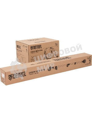 Триммер бензиновый Denzel DR-43S, 43 см3, разъемная штанга, состоит из 2 частей