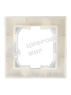 Рамка 1-местная IEK BRITE РУ-1-БрКр-44 IP44 бежевый