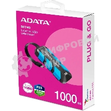 Внешний SSD ADATA SC740, 1TB, USB 3.2 Gen 2 Type-C, R/W 1050/1000, синий