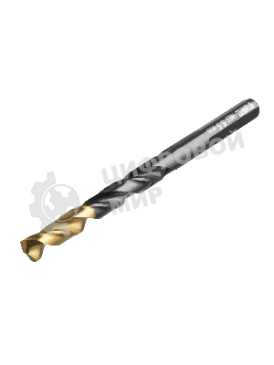 Сверло по металлу Denzel 6,5 мм, HSS-Tin, Golden Tip, 10 шт.