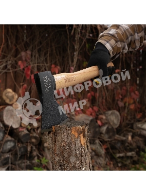 Топор Denzel 800 г, кованый, буковое топорище