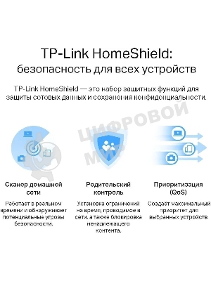 Двухдиапазонный гигабитный Wi-Fi 6 роутер TP-Link Archer AX53 AX3000