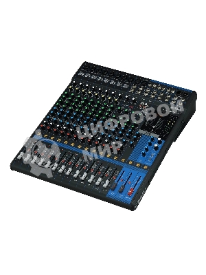 Пульт Yamaha [MG16XU] 16-канальный микшерный пульт: макс. 10 микрофонных/16 линейных входов (8 моно + 4 стерео)/4 групповые шины + 1 стереошина/4 шины AUX, Микрофонные предусилители D-PRE, Фантомное питание +48 В, эффекты: SPX с 24 программами, И