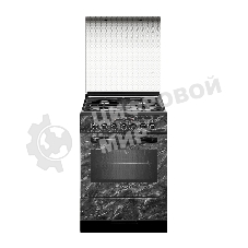 Плита комбинированная Gefest ПГЭ 6302-03 0053 черный, конфорок 4 газовых, духовка 55 л, 60 см x 85 см x 60 см