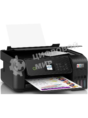 МФУ струйное Epson L3260 (C11CJ66409/C11CJ66507/C11CJ66511/C11CJ66414/C11CK58507), A4, цветной, печ. до 33 стр/мин. (ч/б) до 15 стр/мин. (цвет), 1440 x 5760 dpi (печать) 1200x2400dpi (скан.), USB, Wi-Fi, Air Print, Mopria
