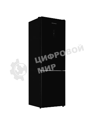 Холодильник Kuppersberg RFCN 2013 BG черное стекло двухкамерный 240/95л морозилка снизу, No Frost