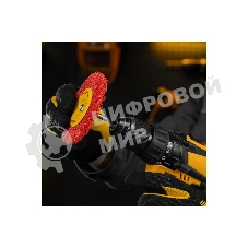 Щетка для дрели Denzel 100 мм, плоская, со шпилькой, нейлоновая щетина