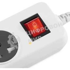 Сетевой фильтр Buro 500UNH-5-WG 5 м, 5 розеток, белый/серый, коробка