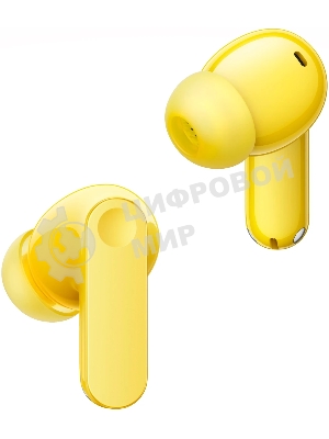 Наушники TWS Realme Buds T500 Pro желтый, внутриканальные, Bluetooth, активное шумоподавление, до 56 ч