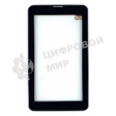 Сенсорное стекло (тачскрин) для Irbis TZ726, черное с рамкой
