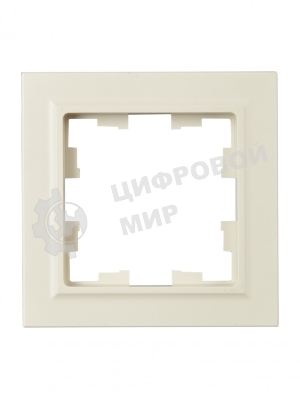 Рамка 1-местная IEK BRITE РУ-1-БрКр-44 IP44 бежевый
