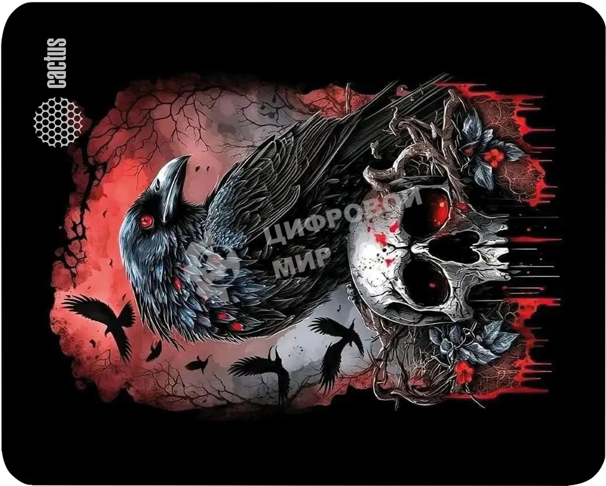 Коврик для мыши Cactus Raven 250x200x3мм (CS-MP-D14S)