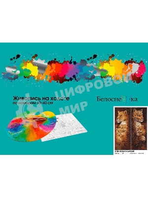 Картина по номерам БЕЛОСНЕЖКА 970-AS Оптическая иллюзия