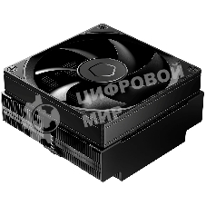 Кулер для процессора ID-COOLING IS-53-XT BLACK LGA1851/1700/1200/115X/AM5/AM4 низкопрофильный высота 53мм (24шт/кор, TDP 120W, PWM, 4 тепл.трубок/медная база, FAN 92мм, черный) BOX