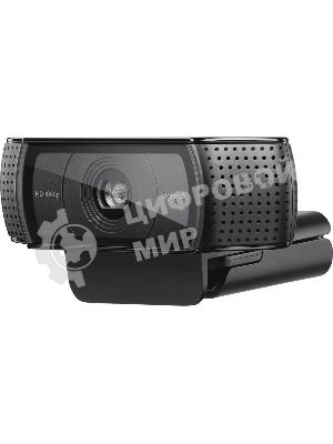 Веб-камера Logitech C920e 1920x1080, 30 кадр/с, USB Type-A, микрофон (2 шт, шумоподавление), автоматическая фокусировка, автоосвещение, шторка приватности, универсальное крепление